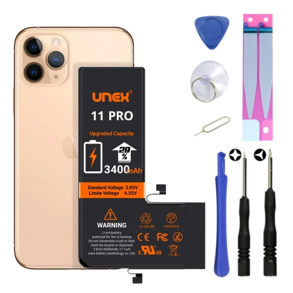 IPHONE 11 Pro Battery Replacement for iphone 11 Pro High Capacity Li-ion Polymer Battery Long lasting Backup.