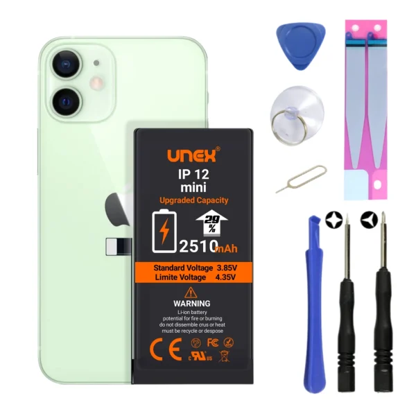 IPHONE 12 MINI Battery Replacement for iphone 12 MINI High Capacity Li-ion Polymer Battery Long lasting Backup.