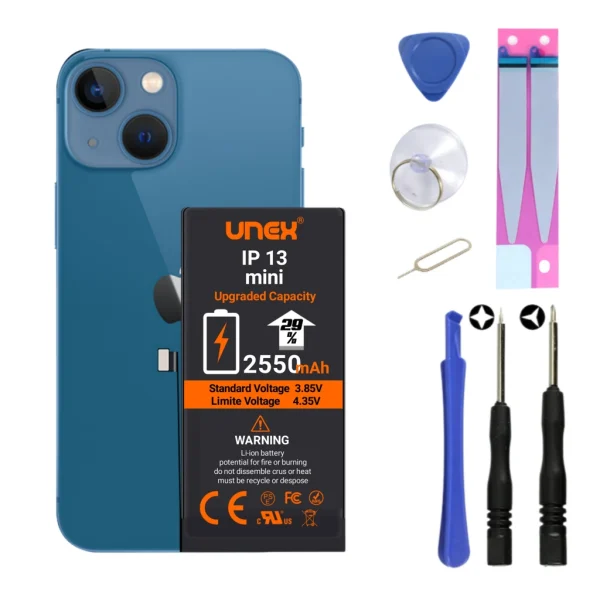 IPHONE 13 MINI Battery Replacement for iphone 13 MINI High Capacity Li-ion Polymer Battery Long lasting Backup.