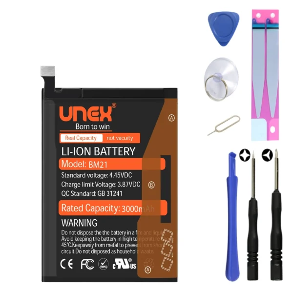 REDMI MI NOTE, BM21 Battery Replacement for Redmi MI NOTE High Capacity Li-ion Polymer Battery Long lasting Backup.