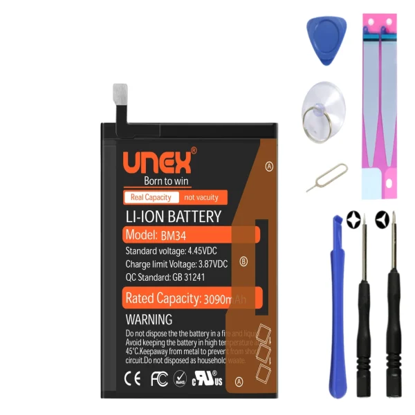 REDMI MI NOTE PRO, BM34 Battery Replacement for Redmi MI NOTE PRO High Capacity Li-ion Polymer Battery Long lasting Backup.