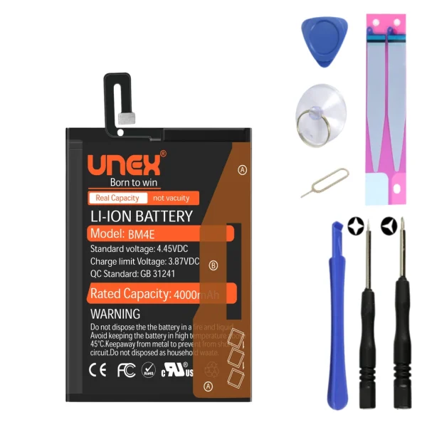 REDMI POCO F1,BM4E Battery Replacement for Redmi POCO F1,POCO F1 High Capacity Li-ion Polymer Battery Long lasting Backup.