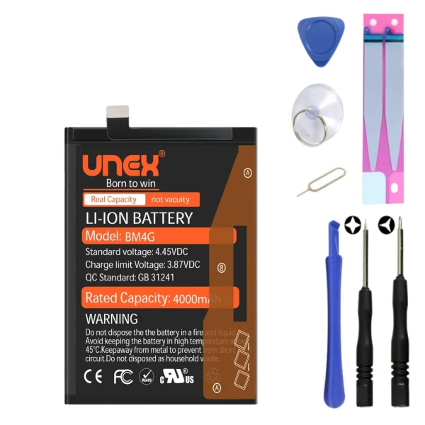 REDMI MI 9T, BM4G Battery Replacement for Redmi MI 9T High Capacity Li-ion Polymer Battery Long lasting Backup.
