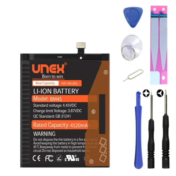 REDMI 10X 5G, BM4S Battery Replacement for Redmi REDMI 10X 5G High Capacity Li-ion Polymer Battery Long lasting Backup.