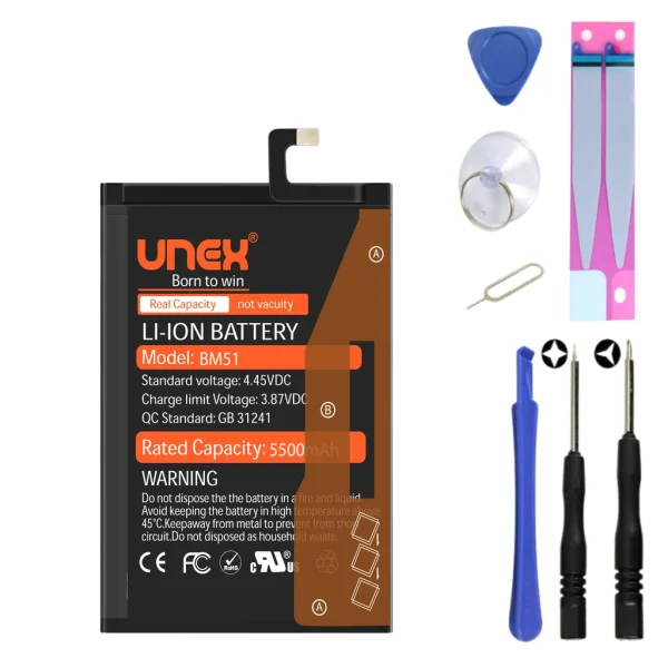 REDMI MI MAX 3, BM51 Battery Replacement for Redmi MI MAX 3 High Capacity Li-ion Polymer Battery Long lasting Backup.