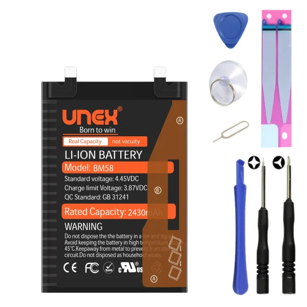 REDMI MI 11T PRO, BM58 Battery Replacement for Redmi MI 11T PRO High Capacity Li-ion Polymer Battery Long lasting Backup.