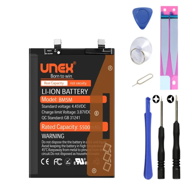 REDMI K60, BM5M Battery Replacement for Redmi REDMI K60 High Capacity Li-ion Polymer Battery Long lasting Backup.