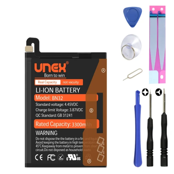 REDMI BN32 Battery Replacement for Redmi BN32 High Capacity Li-ion Polymer Battery Long lasting Backup.