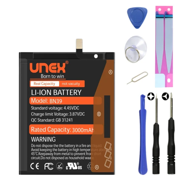 REDMI MI PLAY, BN39 Battery Replacement for Redmi MI PLAY High Capacity Li-ion Polymer Battery Long lasting Backup.