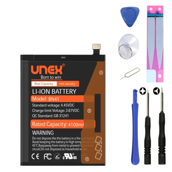 REDMI NOTE 4,NOTE 4X GLOBAL Battery Replacement for Redmi BN41 High Capacity Li-ion Polymer Battery Long lasting Backup.