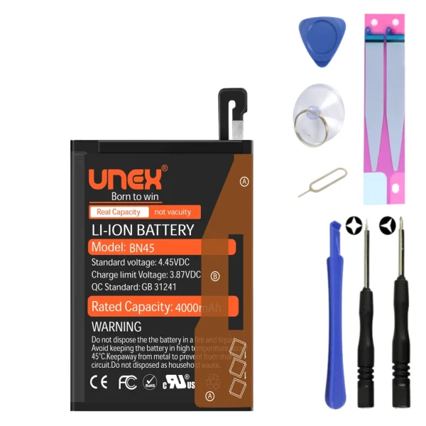 REDMI  NOTE 5,NOTE 5 PRO,BN45 Battery Replacement for Redmi REDMI NOTE 5,NOTE 5 PRO High Capacity Li-ion Polymer Battery Long lasting Backup.