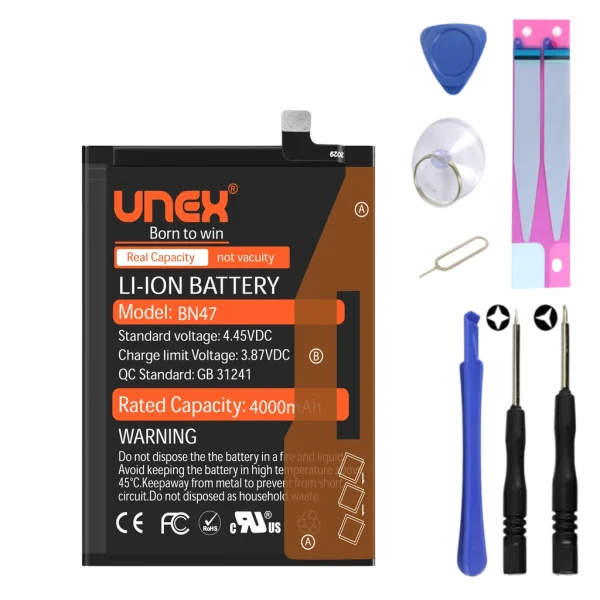REDMI MI A2 LITE,REDMI 6 PRO,BN47 Battery Replacement for Redmi MI A2 LITE,REDMI 6 PRO High Capacity Li-ion Polymer Battery Long lasting Backup.