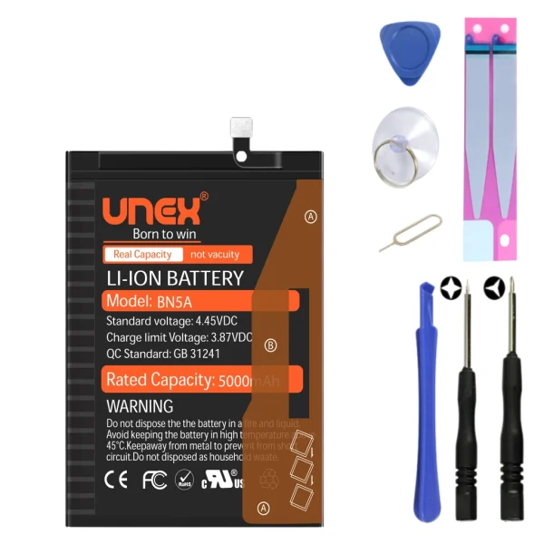 REDMI M3 PRO 5G,REDMI 10,BN5A Battery Replacement for Redmi POCO M3 PRO 5G,REDMI 10 High Capacity Li-ion Polymer Battery Long lasting Backup.