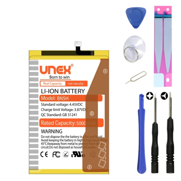 REDMI POCO M4 5G,POCO M5,REDMI 10 5G,REDMI NOTE 11E,11 PRIME 4G,NOTE 11R 5G Battery Replacement for Redmi BN5H High Capacity Li-ion Polymer Battery Long lasting Backup.