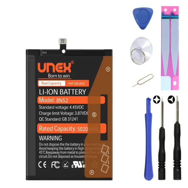 REDMI  NOTE 9 4G,POCO M3,REDMI 9T,REDMI 9 POWER Battery Replacement for Redmi REDMI BN62 High Capacity Li-ion Polymer Battery Long lasting Backup.