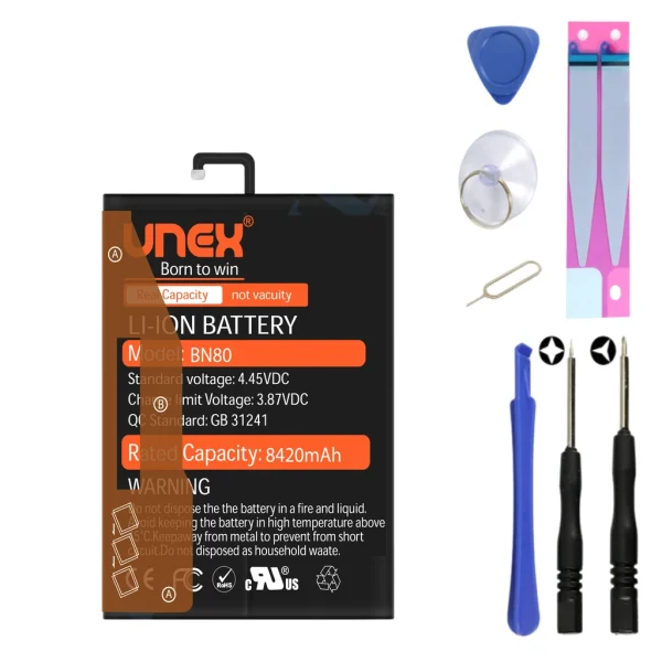 REDMI PAD 4 PLUS,BN80 Battery Replacement for Redmi MI PAD 4 PLUS High Capacity Li-ion Polymer Battery Long lasting Backup.