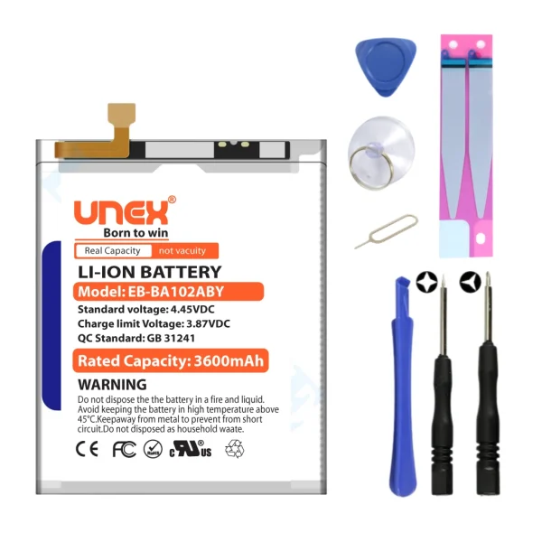 SAMSUNG A20e,SM-A202F,SM-202K Battery Replacement for Samsung EB-BA102ABY High Capacity Li-ion Polymer Battery Long lasting Backup.