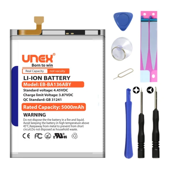 SAMSUNG EB-BA136ABY Battery Replacement for Samsung High Capacity Li-ion Polymer Battery Long lasting Backup.