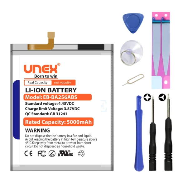SAMSUNG A55 5G Battery Replacement for Samsung EB-BA256ABS High Capacity Li-ion Polymer Battery Long lasting Backup.