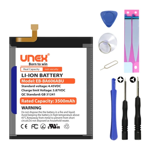 SAMSUNG A60,M40 Battery Replacement for Samsung EB-BA606ABU High Capacity Li-ion Polymer Battery Long lasting Backup.