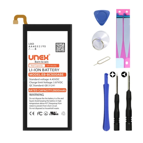 SAMSUNG C5 Battery Replacement for Samsung EB-BC500ABE High Capacity Li-ion Polymer Battery Long lasting Backup.