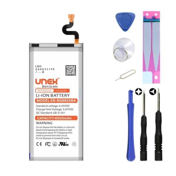 SAMSUNG S8 Active Battery Replacement for Samsung EB-BG892ABA High Capacity Li-ion Polymer Battery Long lasting Backup.