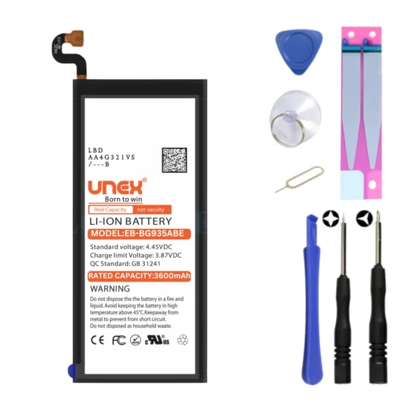 SAMSUNG S7E,G935 Battery Replacement for Samsung EB-BG935ABE High Capacity Li-ion Polymer Battery Long lasting Backup.