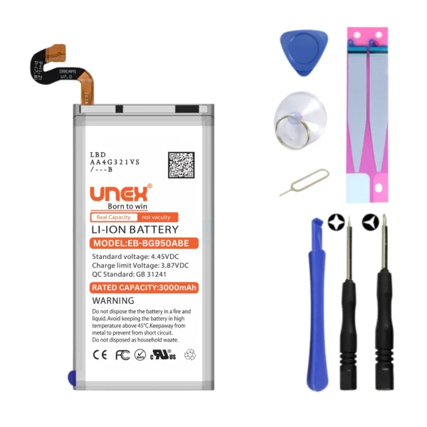 SAMSUNG S8,G950FD,G9500 Battery Replacement for Samsung EB-BG950ABE High Capacity Li-ion Polymer Battery Long lasting Backup.
