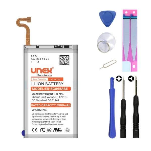 SAMSUNG S9+,G965 Battery Replacement for Samsung EB-BG965ABE High Capacity Li-ion Polymer Battery Long lasting Backup.