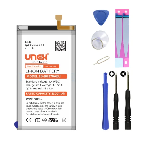 SAMSUNG S10E Battery Replacement for Samsung EB-BG970ABU High Capacity Li-ion Polymer Battery Long lasting Backup.
