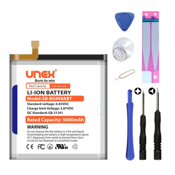 SAMSUNG S21 Ultra 5G Battery Replacement for Samsung EB-BG998ABY High Capacity Li-ion Polymer Battery Long lasting Backup.