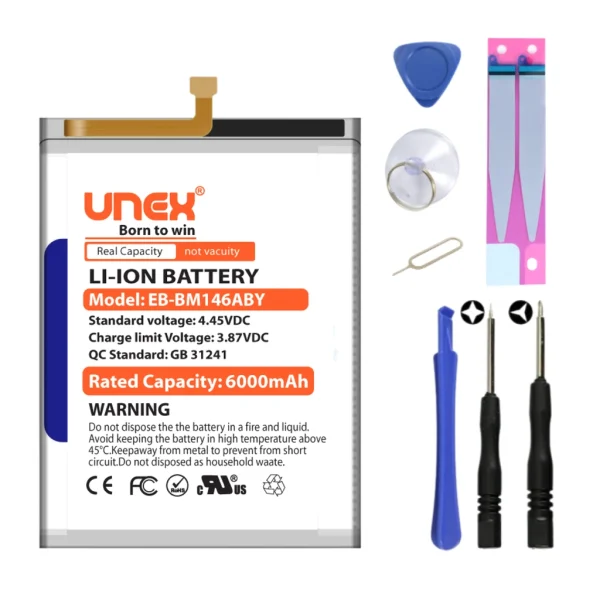 SAMSUNG F54,M54 5G,M34 5G,F14 5G,F34 5G Battery Replacement for Samsung EB-BM146ABY High Capacity Li-ion Polymer Battery Long lasting Backup.