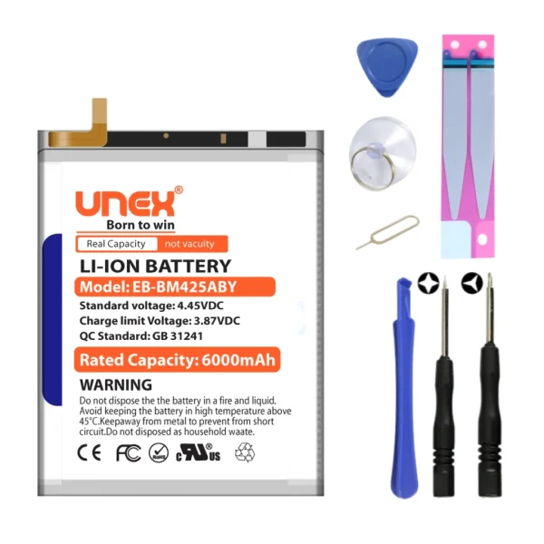 SAMSUNG Battery Replacement for Samsung High Capacity Li-ion Polymer Battery Long lasting Backup.