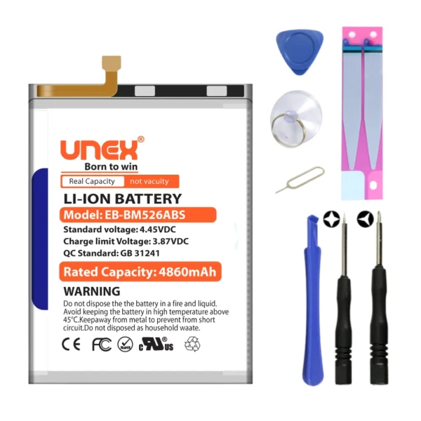 SAMSUNGM52 5G,A23 4G,A23 5G,F23 5G,M53 5G,A73 5G,M23 5G Battery Replacement for Samsung EB-BM526ABS High Capacity Li-ion Polymer Battery Long lasting Backup.