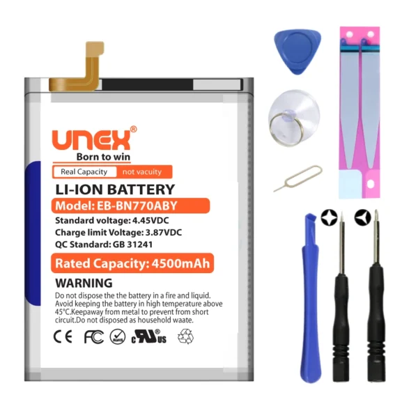 SAMSUNG NOTE 10 Lite Battery Replacement for Samsung EB-BN770ABY High Capacity Li-ionPolymer Battery Long lasting Backup.