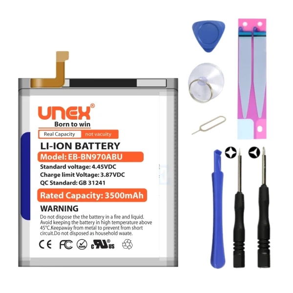 SAMSUNG NOTE 10 Battery Replacement for Samsung EB-BN970ABU High Capacity Li-ion Polymer Battery Long lasting Backup.