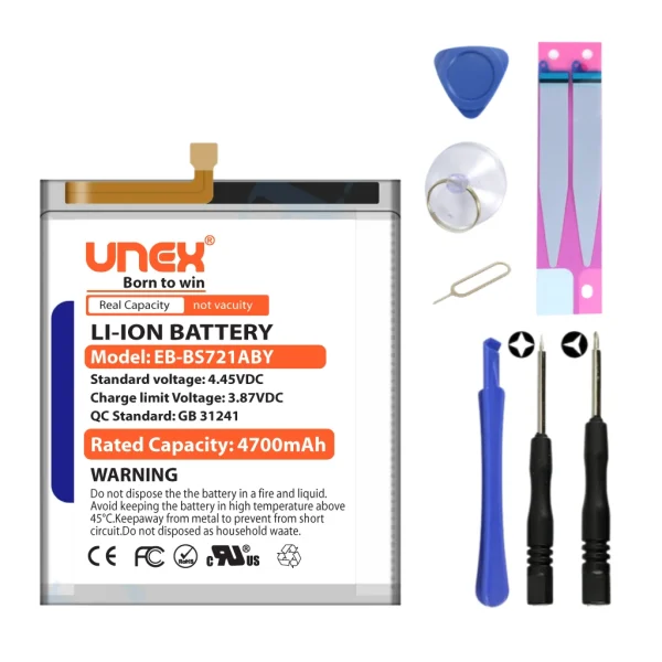 SAMSUNG S24 FE,SM-721BBattery Replacement for Samsung EB-BS721ABY High Capacity Li-ion Polymer Battery Long lasting Backup.