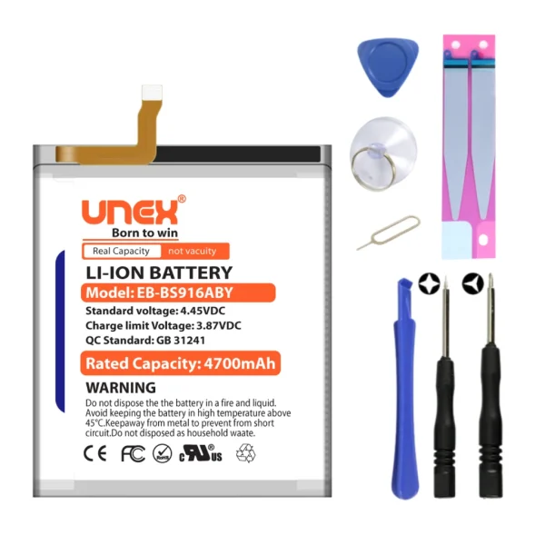 SAMSUNG S23+ Battery Replacement for Samsung EB-BS916ABY High Capacity Li-ion Polymer Battery Long lasting Backup.