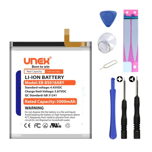 SAMSUNG S23 Ultra Battery Replacement for Samsung EB-BS918ABY High Capacity Li-ion Polymer Battery Long lasting Backup.