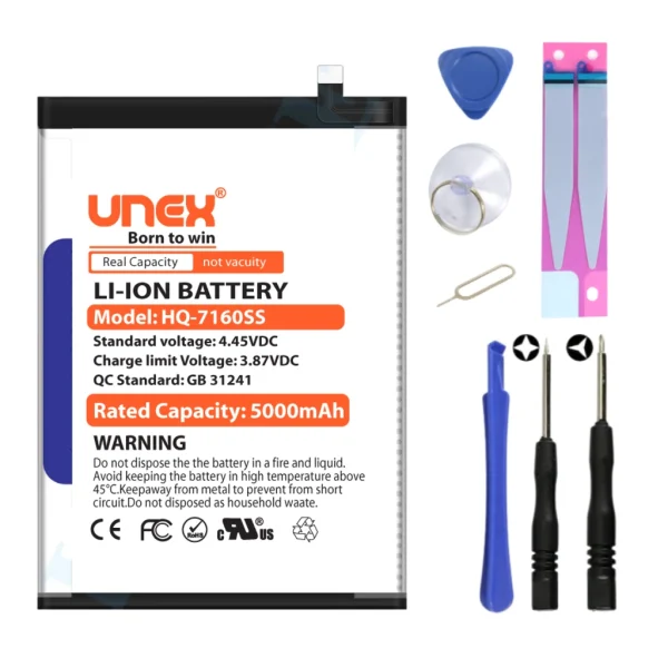 SAMSUNG  A06,SM-A065F,SM-A065F/DS Battery Replacement for Samsung HQ-7160SS High Capacity Li-ion Polymer Battery Long lasting Backup.