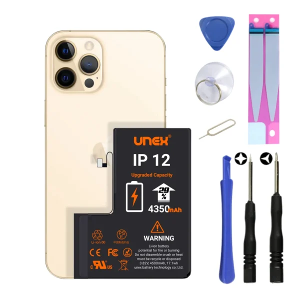 IPHONE 12 Pro Battery Replacement for iphone 12 Pro High Capacity Li-ion Polymer Battery Long lasting Backup.
