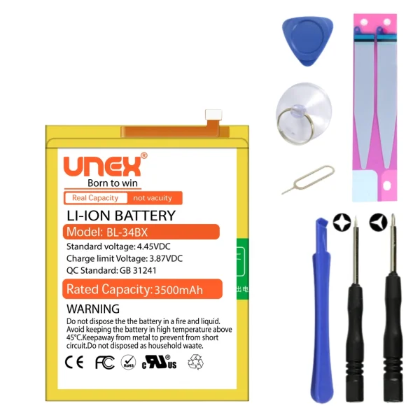 INFINIX SMART 2, BL-34BX Battery Replacement for INFINIX SMART 2 HD High Capacity Li-ion Polymer Battery Long lasting Backup.