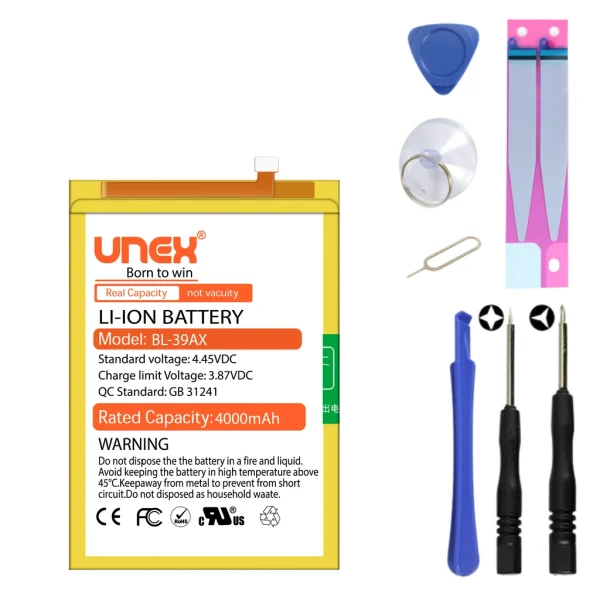 INFINIX HOT 4, HOT 4 PRO BL-39AX Battery Replacement for INFINIX HOT 4,HOT 4 PRO High Capacity Li-ion Polymer Battery Long lasting Backup.