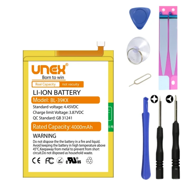 INFINIX HOT 7, HOTE 7 PRO, S4,X626, BL-39KX Battery Replacement for INFINIX BL-39KX High Capacity Li-ion Polymer Battery Long lasting Backup.