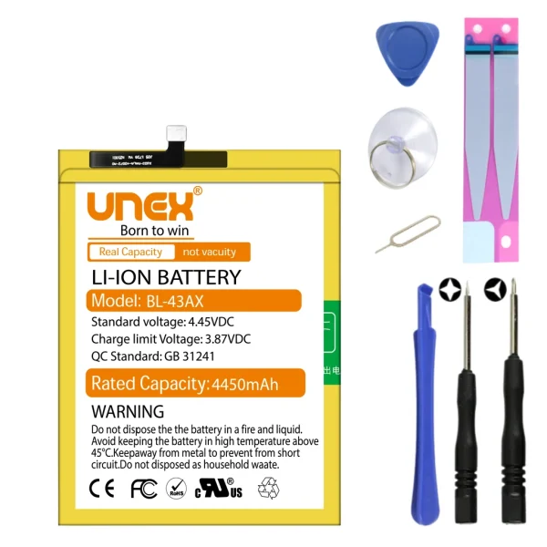 INFINIX ZERO 5, ZERO 5 PRO, BL-43AX Battery Replacement for INFINIX BL-43AX High Capacity Li-ion Polymer Battery Long lasting Backup.