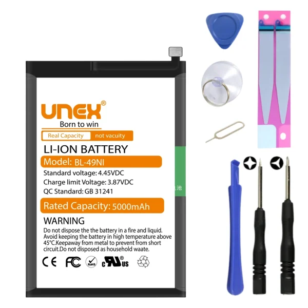 ITEL A60 BL-49NI Battery Replacement for itel A60 High Capacity Li-ion Polymer Battery Long lasting Backup.