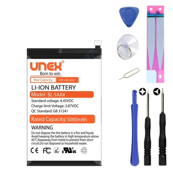 INFINIX HOTE 8, HOTE 8 LITE, HOTE 9 PRO, NOTE 7 LITE, HOTE 10 LITE, SMART 5 Battery Replacement for INFINIX BL-5AAX High Capacity Li-ion Polymer Battery Long lasting Backup.