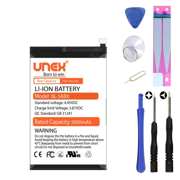 INFINIX BL-5ABX Battery Replacement for INFINIX BL-5ABX High Capacity Li-ion Polymer Battery Long lasting Backup.