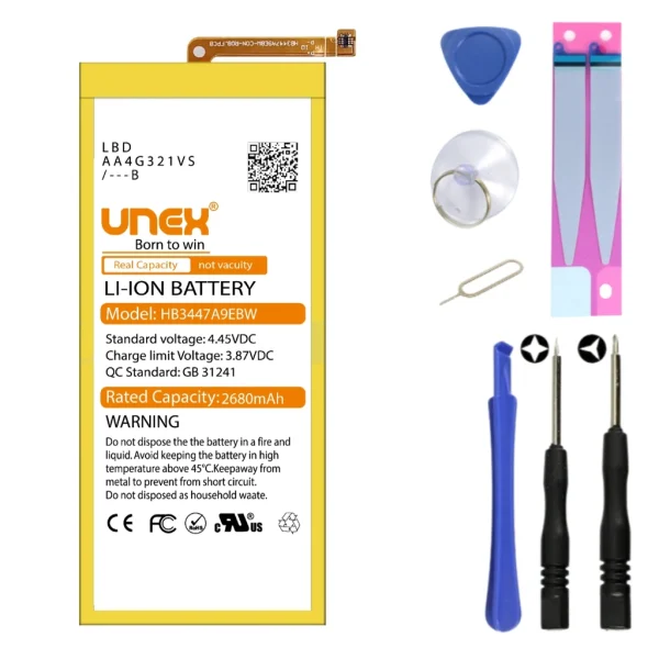 HUAWEI HB3447A9EBW Battery Replacement for HUAWEI P8 High Capacity Li-ion Polymer Battery Long lasting Backup.
