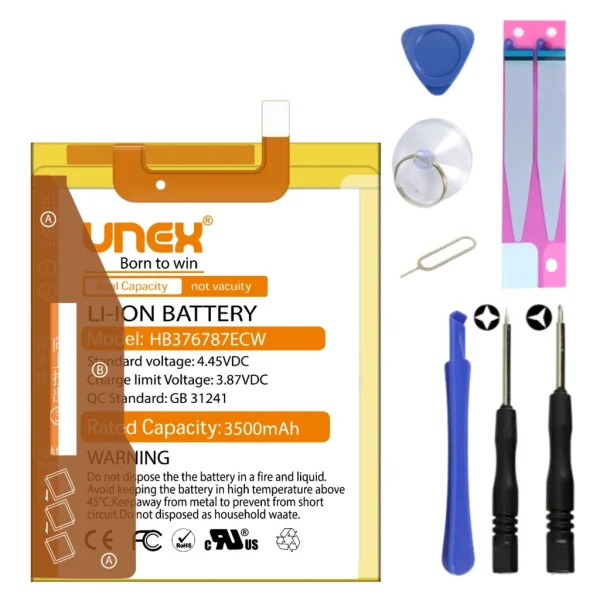 HUAWEI HB376787ECW Battery Replacement for HUAWEI HONOR V8 High Capacity Li-ion Polymer Battery Long lasting Backup.
